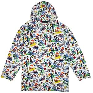 Ralph Lauren Polo Bear Jersey Hooded T-Shirt Men 3XB Pony Tropical Preppy Y2K